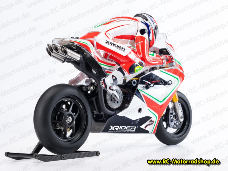 SATURN-SSA: 1:8 Motorradmodell X-RIDER SATURN mit Einarmschwinge (vormontiert / 5160 kV Brushless) SATURN-SSA